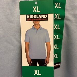 Kirkland Signature Light Blue Men’s Polo Shirt  100% Pima Cotton